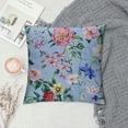 thumbnail image 2 of Creowell Flower Pillow Cases Garden Watercolor Floral Rose Rose Spring Light Blue Pillow Sham Throw Pillow Covers One Side Printing, 2 of 5