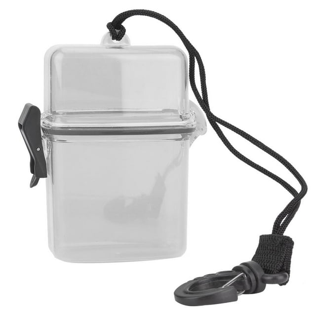 Greensen Plastic Transparent Underwater Diving Sealing Box with Rope Hook for Surfing Canoe Kayak, Seal Box, Surfing Seal Box