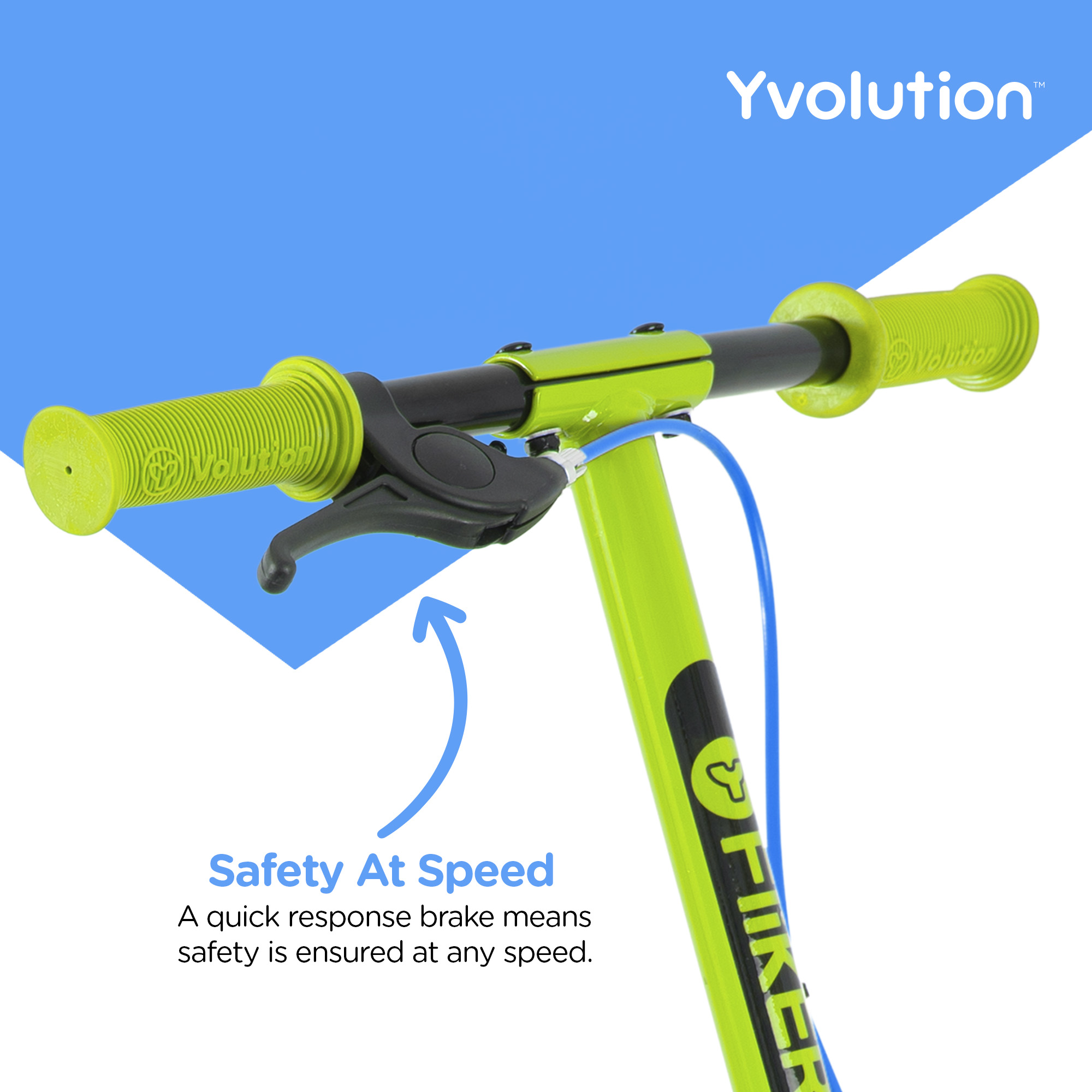 Yvolution Y Fliker Air A1 | 3 Wheel Drift Scooter for Kids Child 5-8 Years Old (Green) Unisex - image 5 of 7