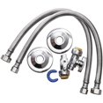 thumbnail image 1 of 16" Push 'N' Connect Faucet Connector Kit - with Angle Supply Stop Valve, 1 of 2