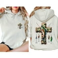 thumbnail image 5 of Camo Cross Fishing Hoodie – Double-Sided Religious Apparel, Dad Faith Hoodie, Christian Fishermen Pullover, Father’s Day Gift for Men, 5 of 7