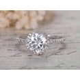 thumbnail image 1 of Classic 1.75 Carat Moissanite Diamond Engagement Ring with 18k Gold Plating, 1 of 3