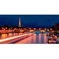 thumbnail image 2 of Rodriguez, Frederic 18x11 Black Ornate Wood Framed with Double Matting Museum Art Print Titled - La Seine, Paris, 2 of 4