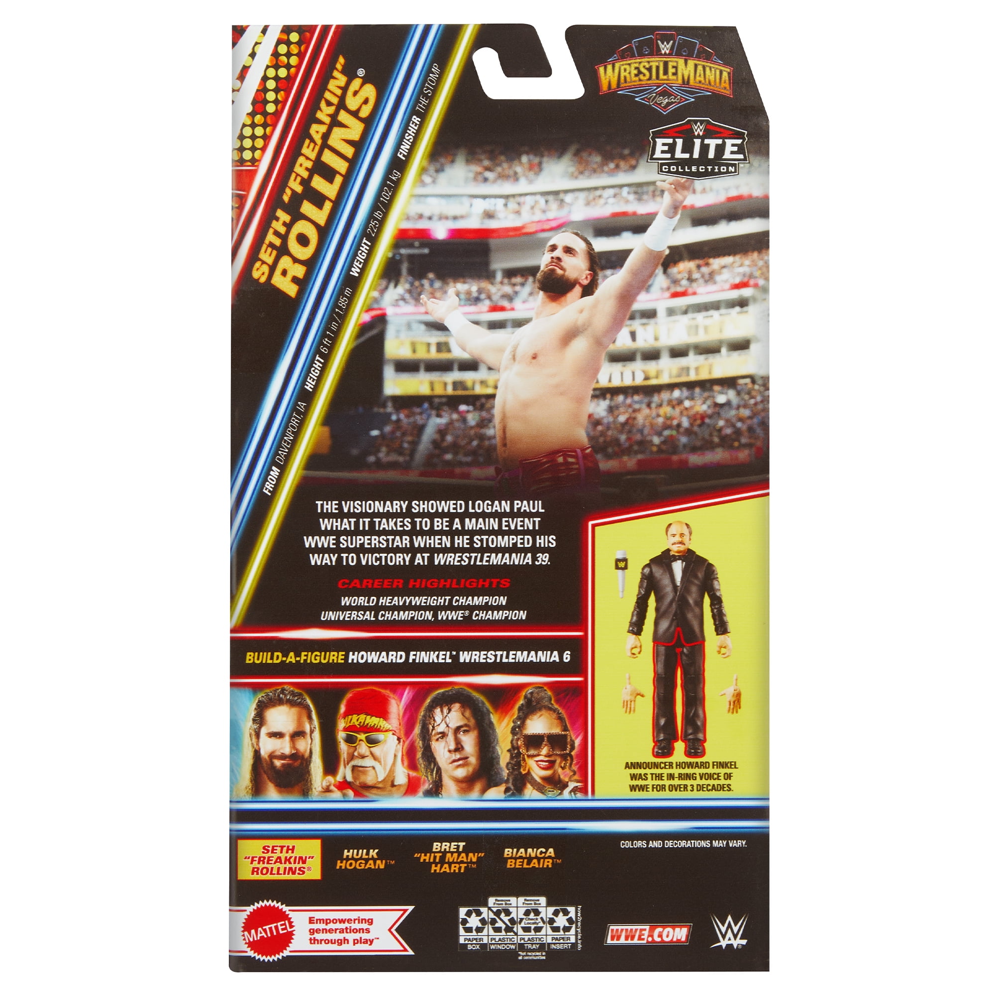 Seth Rollins - WWE Elite WrestleMania 41 Mattel WWE Toy Wrestling Action Figure
