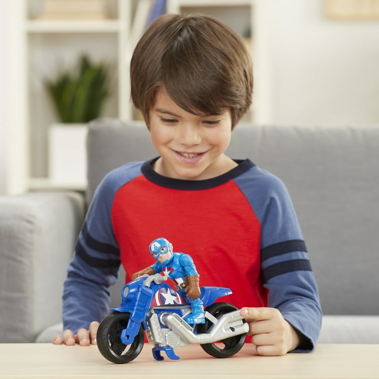 Playskool Heroes Marvel Super Hero Adventures Captain America Victory Racer