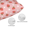 thumbnail image 5 of Cauagu Strawberry Print Pillow Covers with Envelope Closure,1PC Pillow Cases Decorative Pillow Case for Bed & Couch, Pillows Not Included-16"x24", 5 of 6