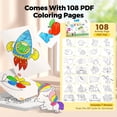 thumbnail image 3 of Jar Melo 24 Count Jumbo Crayons for Toddlers, Non Toxic Washable Crayons, Easy to Hold Silky Large Crayons, Safe for Babies and Children Gifts, 3 of 7