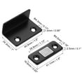 thumbnail image 2 of Uxcell Cabinet Magnetic Catch, Adhesive Cabinet Door Magnetic Catch for Kitchen Drawer Door, Black 6 Pack, 2 of 7