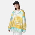 thumbnail image 3 of Kdxio Summer Beach Print Women Men Sun Protection UPF 50+ Jackets Zip Up Long Sleeve Hoodie Hiking Lightweight with Pockets, 3 of 7