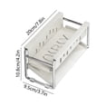 thumbnail image 3 of Fwttom Sink Rack Stainless Steel Kitchen Rack Hanging Basket Supplies Artifact Countertop Cloth Storage Rack Filtration Water Rack, 3 of 6