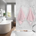 thumbnail image 6 of GZHJMY Pink Heart Printing Hand Towels Set of 2 Pack - 16 x 28 Inches Extra Absorbent Pure Washcloth Towels, Super Soft Hand Towel for Bathroom, Hotel, Kitchen, Gym, 6 of 7