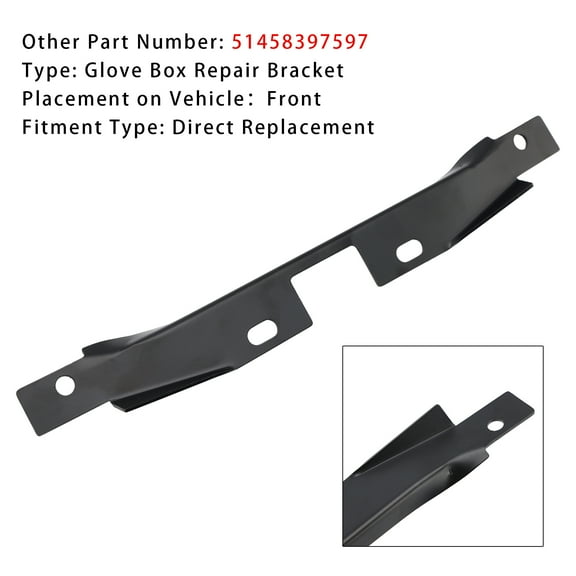 Repair Bracket Glove Box 51458397597 For BMW Z3 SERIES S52 S54 M52 M54 M44 96-02