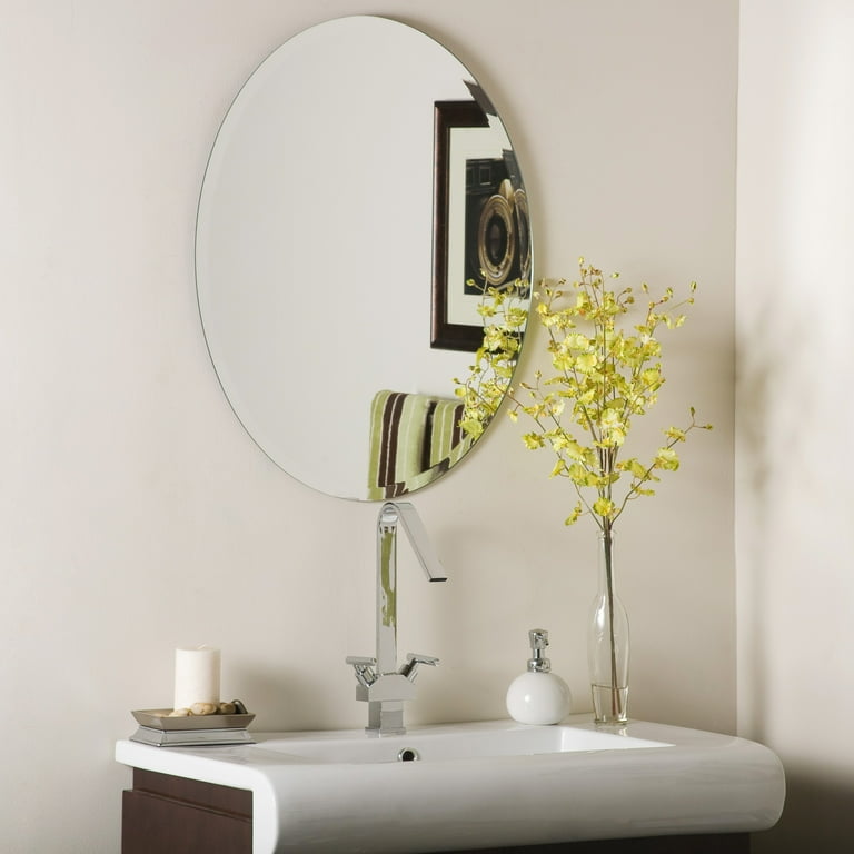 Oval beveled mirror deals