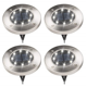 thumbnail image 1 of Luces solares de jardín Luces de disco solares LED integradas Luces empotrables resistentes a la intemperie para patios Pasajeros Patios y césped 4 piezas (luz blanca) ER, 1 of 5
