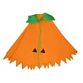 thumbnail image 4 of Capa de calabaza de Halloween, disfraz de , capa de calabaza resistente para fiestas de cumpleaños, bailes de máscaras y festividades de Hallowe Adulto, 4 of 8