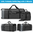 thumbnail image 3 of Bolsa de viaje Finnhomy plegable de 100 litros con 2 ruedas, 83 x 34 x 36 cm, 3 of 7