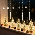 thumbnail image 3 of 10Ft, Christmas Decorations Lights, 120 LED Snowflake Window Curtain String Lights Battery Operated Fairy Lights for Bedroom Room Party Home Xmas Tree Indoor Outdoor Decorations, 3 of 6