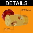 thumbnail image 2 of Paquete de 2 Colectores de Tanque de Aire con Puerto de Llenado, VáLvula de Seguridad y Tanque NPT de 1/2 Pulgada X Manguera NPT de 1/4 Pulgada X Calibre NPT de 1/8 Pulgada, 2 of 6