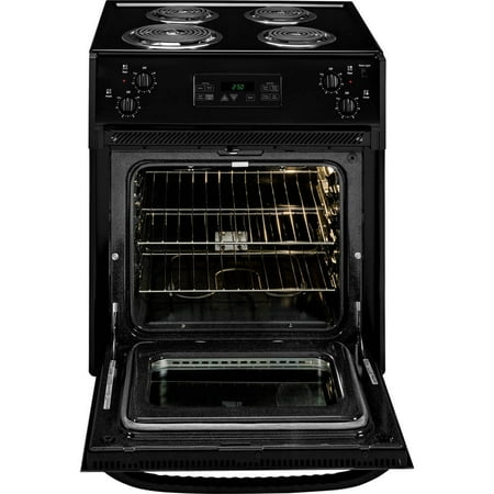 GE - 3.0 Cu. Ft. Self-Cleaning Drop-In Electric Range - Black