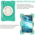 thumbnail image 2 of Dteck Case for Samsung Galaxy Tab A8 10.5 inch X200 X205,Heavy Duty Rugged Case with Rotatable Stand & Shoulder Strap Shockproof Rubber Hand Grip 3-Layer Protection Cover,Mint, 2 of 8