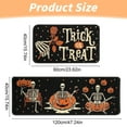 thumbnail image 3 of Popular Home Essentials, 2 Piece Halloween Kitchen Decor Rugs Set Skeleton Pumpkin Kitchen Rugs and Mats Non Washable Absorbent Kitchen Accessories Decoration Floor Mats 15.7x23.6+15.7x47, 3 of 9