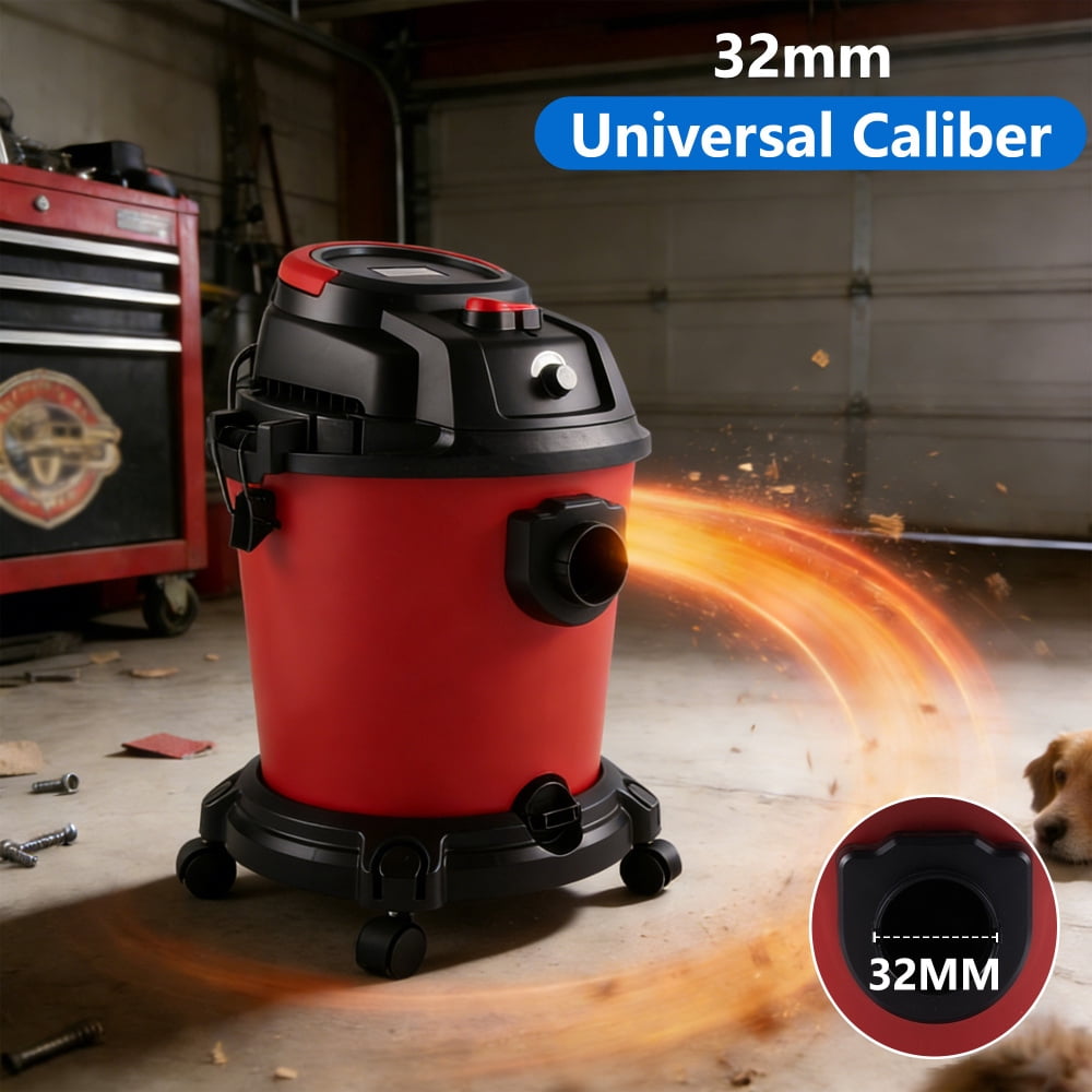 FFZ Wet Dry Vac, 8 Gallon, 6 Peak HP, 3 in 1 Shop Vacuum with Blowing Function, Wet/Dry Vacuum to Clean Floor, Upholstery, Gap, Car, Black
