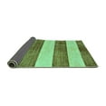 thumbnail image 2 of Ahgly Company Indoor Square Abstract Turquoise Blue Modern Area Rugs, 4' Square, 2 of 4