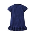 thumbnail image 4 of Baby Girl Dress The Pure Color Stylish Spring Summer Cotton Short Sleeve Princess Dress Clothes Kids Sundress,Size 18 Months-24 Months, 4 of 9
