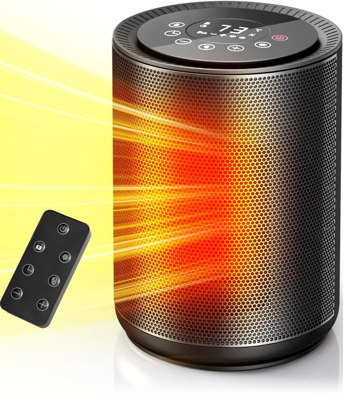 Emerson 1500W Electric Space Heater with Thermostat, PTC Ceramic