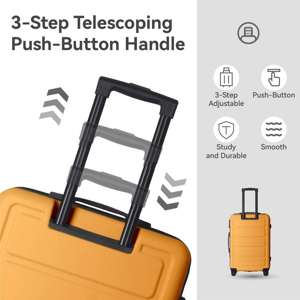 3pcs ABS Hardshell 20''24''28'' Luggage Sets, Lightweight Suitcase Sets, Spinner Wheels Trunks