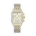 thumbnail image 4 of MICHELE Deco Diamond Chronograph Watch Head & Bracelet, 33mm in Gold/Silver at Nordstrom, 4 of 4