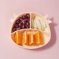 thumbnail image 2 of Baby Silicone Plate Non-slip Suction Feeding Bowl Cartoon Divided Food Dishes, 2 of 9