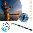 thumbnail image 2 of Hobeauty Collapsible, Lightweight Telescoping Fishing Rod, 173 cm FRP Green, 2 of 8