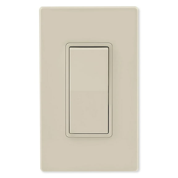Leviton Decora 4-Way Residential Grade Ac Quiet Rocker Switch, Light Almond, 120 / 277 Volts, 15 Amps