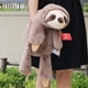 thumbnail image 5 of Crouching Sloth Plush Toy Fox Small Raccoon Crocodile Doll Pillow Kids Birthday Christmas Gift Stitch Kawaii Stuffed Animal, 5 of 5