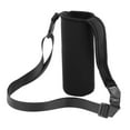 thumbnail image 4 of 2 × bolsa de hombro para botella de agua, correa de transporte, funda protectora para botella de vidrio gris negro Zulema portabotellas, 4 of 8