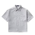 thumbnail image 2 of Qiyinn Men's Hawaiian Shirt Short Sleeve Button Down Shirts Casual Tropical Striped Pattern Summer Beach Vacation Polo Shirts, 2 of 5
