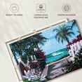 thumbnail image 6 of Elephant Stock Pathway Paradise Wall Art - Horizontal Canvas Wall Art - Bedroom Wall Decor - Beach Canvas - Turquoise And Green Decor By Scott Westmoreland - 39" x 26", 6 of 8
