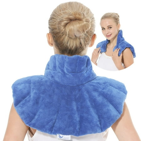 U-shaped microwave heating pad, hot, cold and wet compress on neck and ...