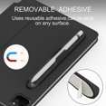 thumbnail image 4 of Pencil Holder Sticker Compatible with Apple Pencil 1st and 2nd Generation,Magnetic Attach Design Strong Adhesive Silicone Holder Accessories for iPad Stylus Pens (Black), 4 of 8