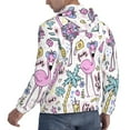 thumbnail image 3 of Bingfone Summer With Flamingo Men'S Drawstring Hoodie Long Sleeve Pocket Sweatshirts-4x-Large, 3 of 9