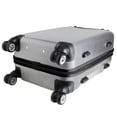 thumbnail image 4 of MOJO Silver Pepperdine Waves 21" 8-Wheel Hardcase Spinner Carry-On Luggage, 4 of 5