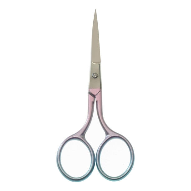 Tijeras de aseo profesionales multicolores para el cuidado personal, depilación facial y oreja, nariz, cejas, tijeras de punta fina y recta de acero inoxidable