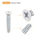 thumbnail image 4 of Tornillos autorroscantes Uxcell #8 x 1" blancos, paquete de 100, tornillo de cabeza plana Phillips para metal a madera, 4 of 5