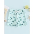 thumbnail image 3 of Suealasg Toddler Boys Swim Trunks Dinosaur Plaid Turtle Print Elastic Waist Shorts Kids Baby Boys Beach UPF 50+ Sun Protection Board Shorts, 3 of 9