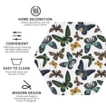thumbnail image 3 of Vsdgher Watercolor Butterflies Leather Coasters for Drinks, Durable Drink Coasters 4 Set for Tabletop Protection, Luxurious Home Décor and Housewarming Gift ( {designName})Hexagon, 3 of 6