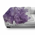 thumbnail image 3 of Amethyst Soft Flannel Fleece Blanket, Fine Art Geological Minerals Mother Nature Stone Rock Close Up Photo Image, Cozy Plush for Indoor and Outdoor Use, 60" x 80", Purple and Violet, by Ambesonne, 3 of 6