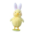 thumbnail image 1 of Orejas de conejo de Pascua Strade Fareast Limited Adorno de pollito suave Amarillo 14,2 cm x 7 cm, 1 of 8