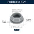 thumbnail image 2 of Unique Bargains 10pcs Hole Plug 13/16 Inch (21mm) Button Plugs Fit for 18-19mm Hole, Waterproof Plug Tube Plug, Grey, 2 of 6