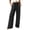 Black, variant on Wide Leg Joggers for Women Drawstring Elastic High Waist Loose Fit Casual Lightweight Sweatpants with Pockets for Loungewear Walking Workout
